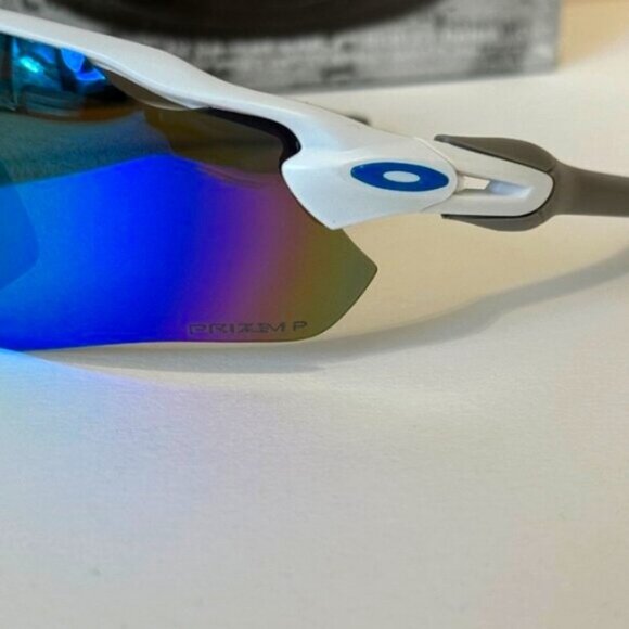 Oakley Radar EV PRIZM Polarized Blue OO9208 White-Gray Frame - Picture 8 of 11